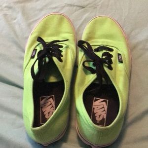 Neon green vans